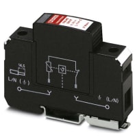 Pararrayos, CA de 275 V, 40kA, VAL-MS, tipo 2, montaje del carril del estruendo