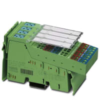 Zócalo de 60mA RCD, montaje del carril del estruendo, IP65, IP67, 24 C.C. de V, verde