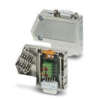 STR negro del conectador DSUB RCPT 9POS del terminal