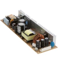 Fuente de alimentación, AC-DC, 24V, 4.2A, 88-132/176-264VIn, marco abierto, Pnl Mnt, 101W, serie de los LPS