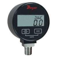 Galga de presión de Digital, exactitud del 1%, líquidos compatibles y gases, -30 " Hg-0-100psi