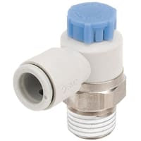 Control de la velocidad; Empujar-Cerradura; w/Fitting; Metro-En; puerto 1/4NPT; 1/4-en el tubo | SMC