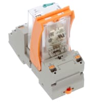 El módulo de relais, 3PDT, 250VAC, 250VDC/24VDC, 8.5A, RIFLINE TERMINA series del RELAIS