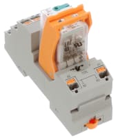 El módulo de relais, DPDT, 250VAC, 250VDC/24VDC, 10A, RIFLINE TERMINA series del RELAIS