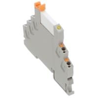 Relais de Cntct del Au/módulo de múltiples capas de la base/del eyector, SPDT, RIF-0,24VDC adentro, Empujar-En las conec.