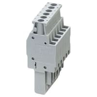 Negro No-Fundido de Trm, 3 manera/poste, terminales del tornillo abajo, 26 - 12 AWG, 500 V