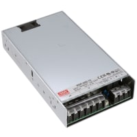 Power Supply, AC-DC, 12V, 41.7A, 100-264V adentro, Enclosed, Panel Mount, PFC, RSP-500 Series