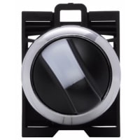 Bisel iluminado del operador w/Metal del interruptor, 2-Pos, mantenido, BLANCO, serie M22