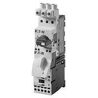 Arrancador DOL,3 polos,IEC,4-6.3 A FLA,24 V CA a 50 Hz,24 V CA a 60 Hz bobina,1NA,Montaje en riel DIN