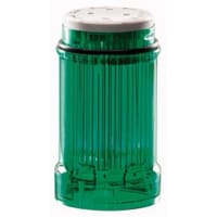 El verde condujo el faro, efecto ligero que destellaba, base de 43m m, 230 VAC, serie SL4