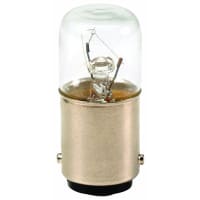 Bulbo incandescente de Ba15D, claro,  24 V, 0.022 - 0.033 A, serie SL4