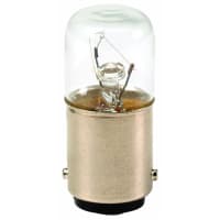 Bulbo incandescente de Ba15D, claro, 120 V, 0.028 - 0.031 A, serie SL7