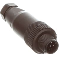 Conec rectas masculinas del tornillo de la posición M12 del sensor/del actuador 5 del conectador Uno-cifradas