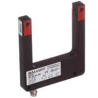 Sensor bifurcado, fotoeléctrico, M8, 50m m, 54m m, rojo, PNP, LO/DO, serie de BGL