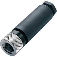 M8 zócalo circular, haber cifrado, posición de 3, terminal del tornillo, 4A, 60V, serie de BCC