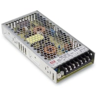 Fuente de alimentación, AC-DC, 12V, 12.5A, 100-264V adentro, incluido, montaje del panel, PFC, serie RSP-150