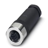 Conectador; Sensor/actuador; Hembra; Derecho; 4 Posición; M12; SACC-M12FS-4CON-PG9-VA