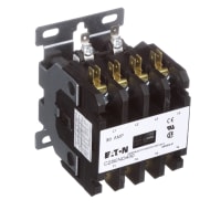 Contactor definido del control del propósito, No-invirtiendo, Cuatro-poste, 30A, 110-120 VAC