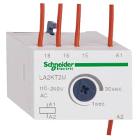 El contador de tiempo del contactor, análogo, en retrasa, 1-30sec 110-240V