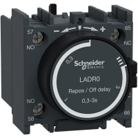 El contador de tiempo del contactor, análogo, NO+NC, 10A, 690V, en retrasa, 0.1-3sec, serie de TeSys Deca