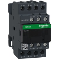 No-Invertir el contactor, 24VAC, 25A, 4P, carril del estruendo, serie de TeSys Deca