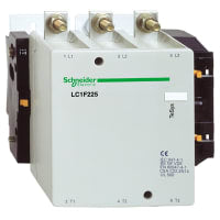 Contactor, LC1 3-Pole, control del motor, 3NO, 440V, 225A,  200 kilovatio, serie de TeSys F