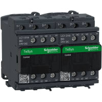 Invertir el contactor LC2, 3P, 18 A, 9 kilovatio, 24 VDC, serie de TeSys Deca