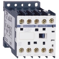 Contactor LP1 4P, 20 A, abrazadera del tornillo 24VDC, serie de los micrones de TeSys