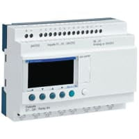 Relais elegante/programable compactos, 20 entrada-salida, 24VAC w/LCD, serie de la lógica SR2 de Zelio