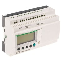 Relais elegante/programable compactos, entrada-salida de 20, 24VDC w/LCD, serie de la lógica SR2 de Zelio