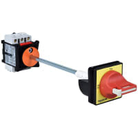 Interruptor No-Fusible de la desconexión, 3 poste, montaje de la puerta, 25 A, kilovatio de 18.5, IP20, IP65