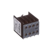 Bloque auxiliar de los contactos, 10A 4NO, tamaño S00 y S0, tornillo, Snap-on, serie 3RH