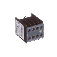 Bloque auxiliar de los contactos, 10A 4NO, tamaño S00, tornillo, Snap-on, serie 3RH