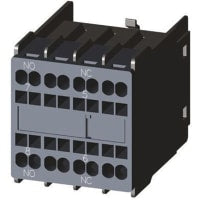 Bloque auxiliar de los contactos, 10A 1NO-1NC, tamaño S00 S0, resorte, Snap-on, serie 3RH