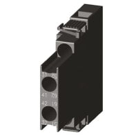 Bloque auxiliar de los contactos, 10A, 2NC, montaje lateral, terminales del resorte, serie 3RH