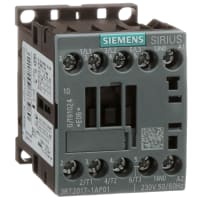 Contactor de Sirius 3 3Rt2 poste, 12 A, 5.5Kw, 230 bobina de la CA de V