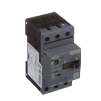 Interruptor, 1.1-1.6A, 3-P para la protección del motor, ka de 100, 690V, serie 3RV1