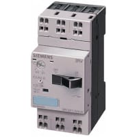 Interruptor, 4.5-6.3A, 3-P para la protección del motor, 100 ka, 690V, serie 3RV1