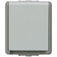 1 zócalo de energía plástico de la cuadrilla, tipo F - Schuko alemán, 16A, montaje superficial, IP44