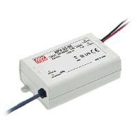 Fuente de alimentación, AC-DC, 5V, 5A, 100-264V adentro, incluido, Pnl Mnt, conductor del LED, serie APV-35