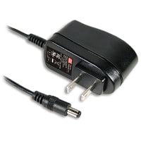 Fuente de alimentación, AC-DC, 9V, 0.66A, 85-264V adentro, incluido, tacos para muro, médico, serie de GSM06U