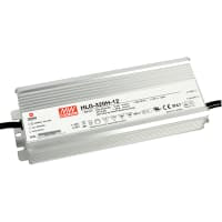 Fuente de alimentación, AC-DC, 24V, 13.3A, 100-305V adentro, sellado, PFC, conductor del LED, serie de HLG-320H