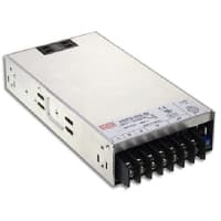 Fuente de alimentación, AC-DC, 5V, 60A, 100-264V adentro, incluido, montaje del panel, PFC, serie HRP-300