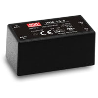 Fuente de alimentación, AC-DC, 24V, 0.63A, 115-264V adentro, encapsulado, Por-Agujero, serie de IRM