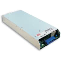 Fuente de alimentación, AC-DC, 24V@40A, 5V@0.3A, 100-264VIn, incluido, Subrack Mnt, PFC, RCPSeries