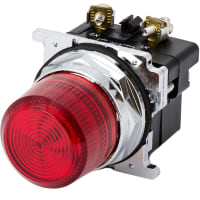 Serie roja rasante incandescente 120VAC 1025T del montaje 22m m del transformador del indicador