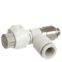Apresure el control con la escala, codo, PBT, metro hacia fuera, M5 x 0.8, tubo de 6m m, serie de AS-FS | SMC