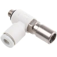 Control de la velocidad, ajustable de cabeza llana, codo, M5x.08, PBT, tubo de 4m m, serie de AS-D