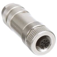 M12 zócalo circular, haber cifrado, posición de 5, tornillo, 4A, IP67, serie de SACC