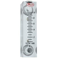 Flujómetro, VFA modelo, 0.06-0.5 aire de la LPM, los 2in. Escala, exactitud del 5%, válvula de cobre amarillo